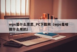 What does wps mean? PC Download Network (What is wps and what is it used for)