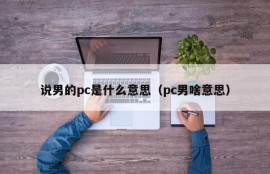 What does it mean to say a man is a PC (what does a PC man mean)