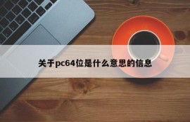 Information on what pc64 bit means