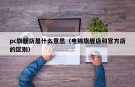 What does pc flagship store mean (the difference between computer flagship store and official store)